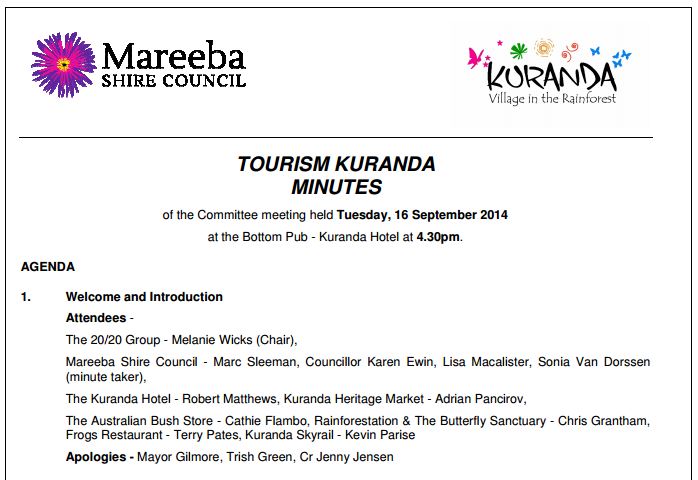 tourism-kuranda-minutes-16-september-2014